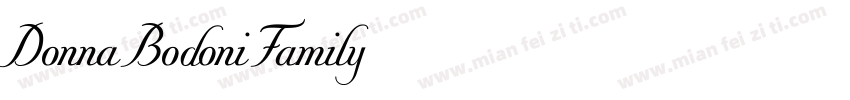 Donna Bodoni Family字体转换